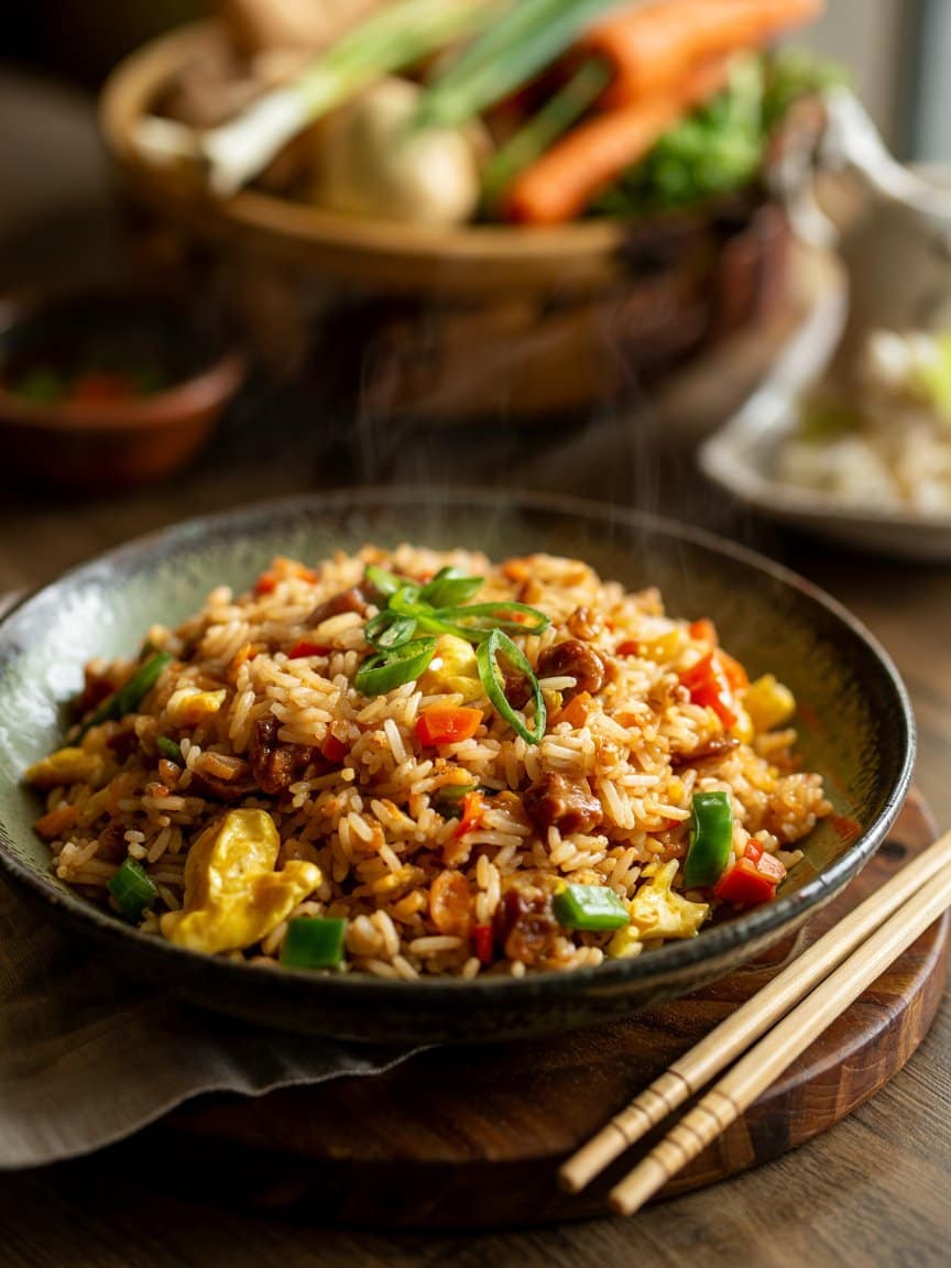 Chilli Garlic Fried Rice Recipe