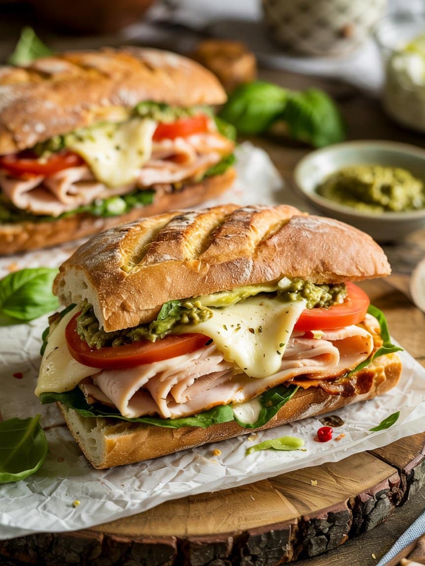 Turkey Pesto Panini Recipe