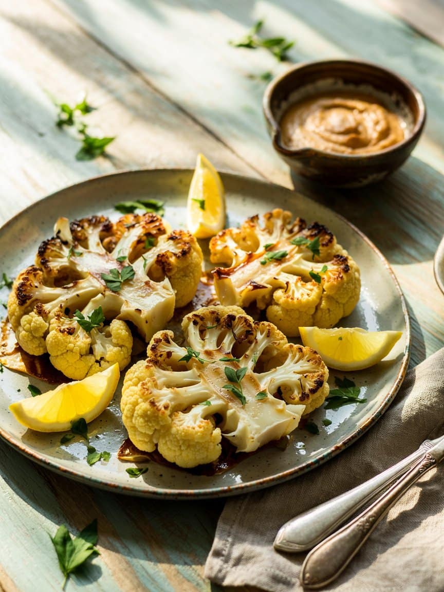 Crispy Baked Cauliflower Steaks Recipe