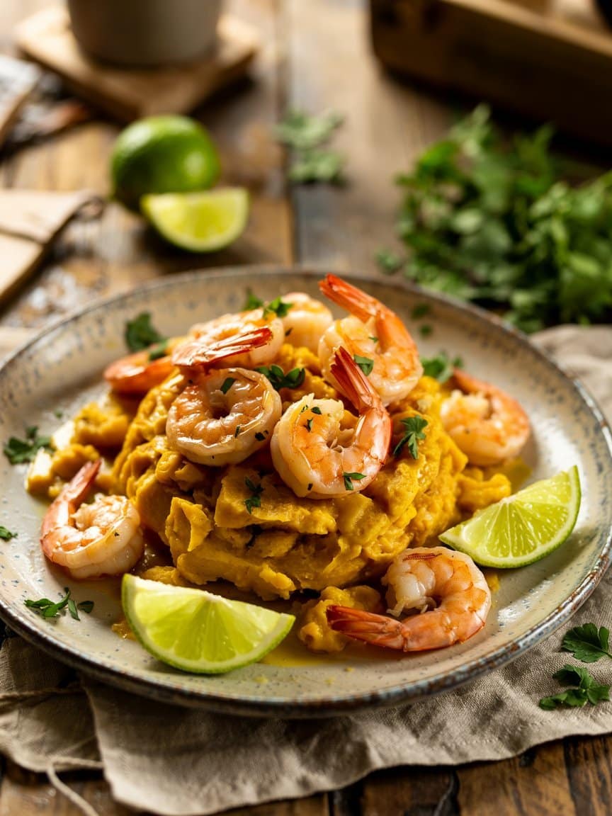 Garlic Shrimp Mofongo Recipe
