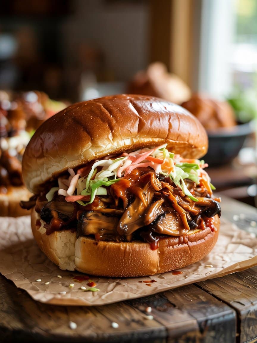 BBQ Pulled Mushrooms Recipe