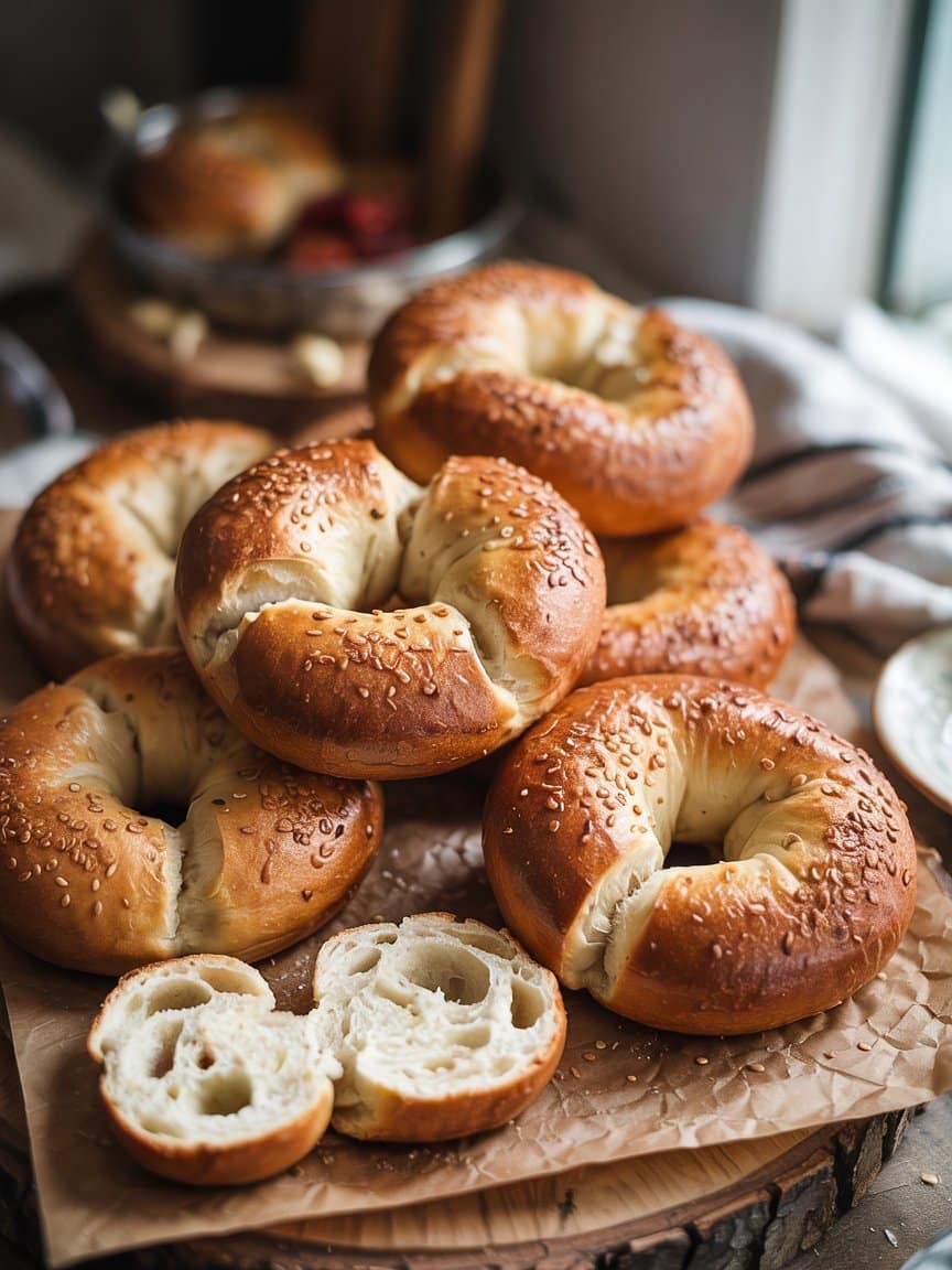 Fluffy & Healthy Greek Yogurt Bagels Recipe