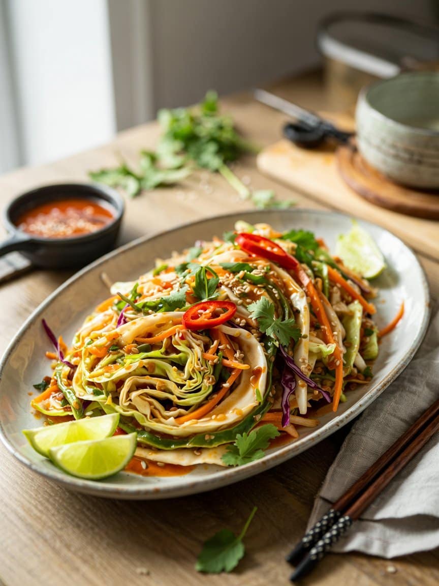 Spicy Korean Cabbage Slaw Recipe