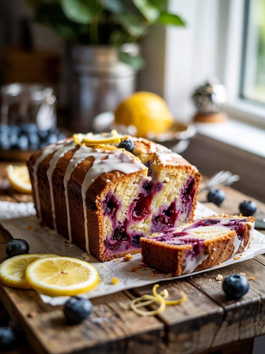 Blueberry and Lemon Loaf Recipe