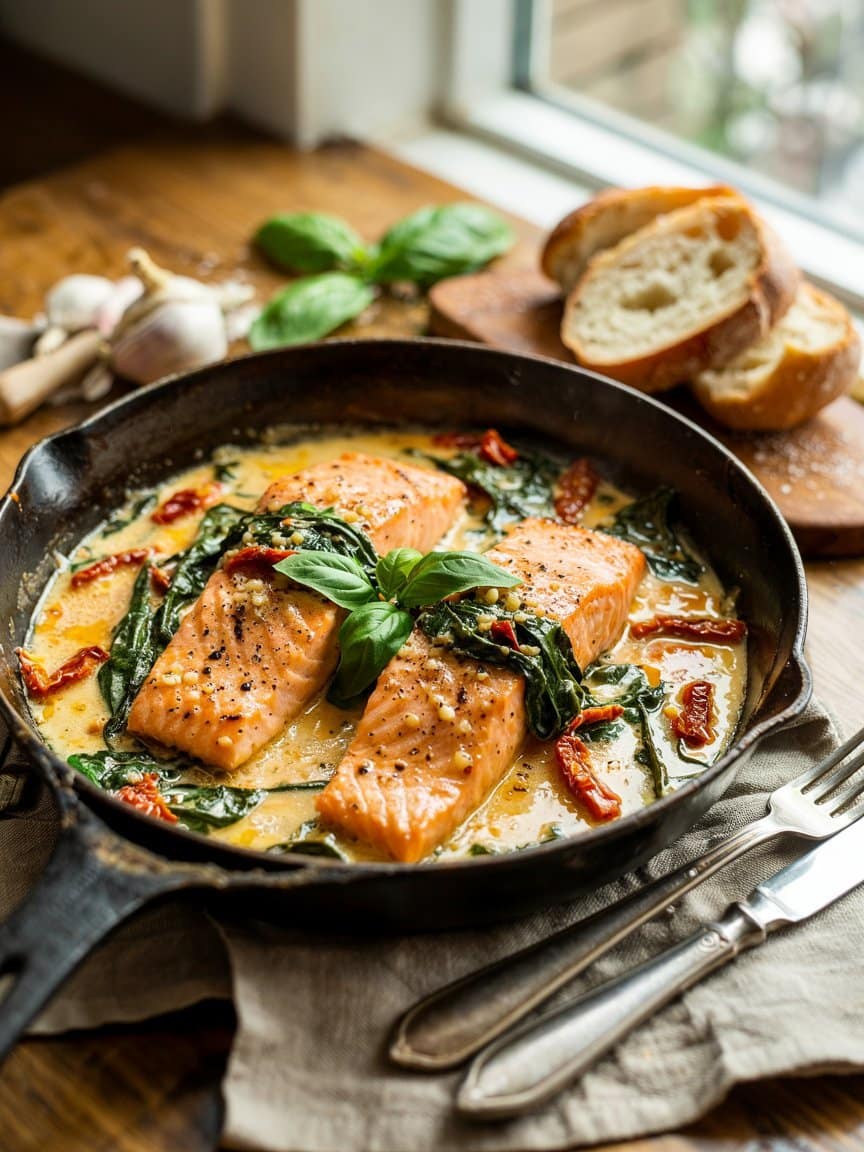 Creamy Tuscan Salmon Recipe