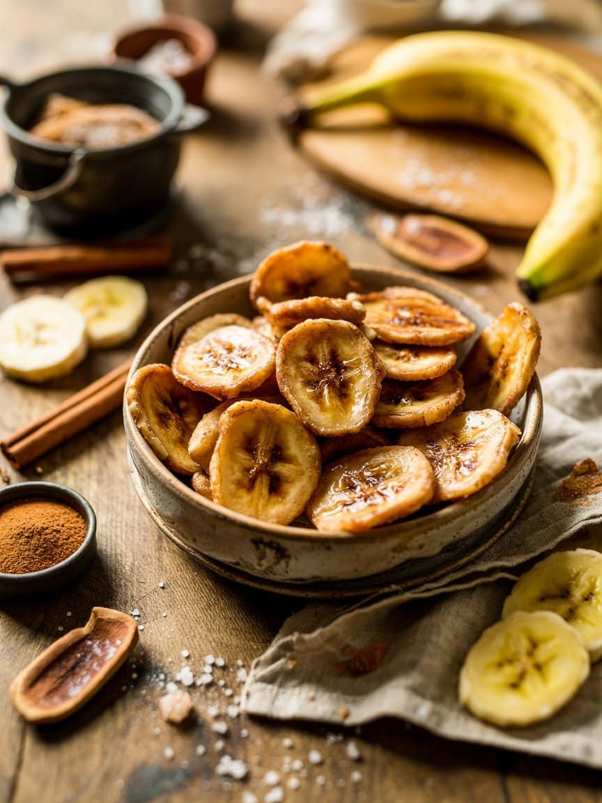 Cinnamon Sugar Banana Chips Recipe