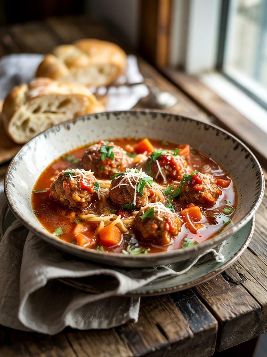 Italian Meatball Soup Recipe